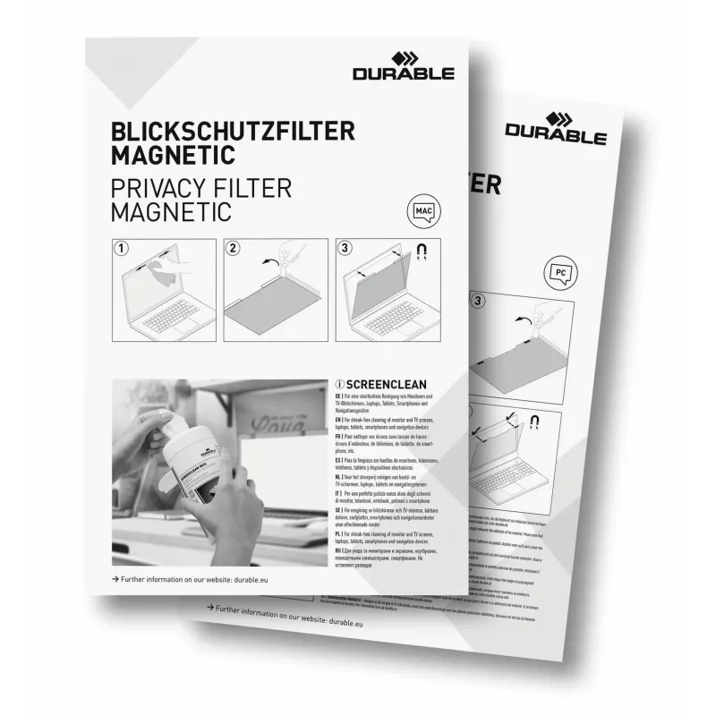Rahmenloser Displayschutzfilter Durable 515857 40,6 cm 16 Zoll