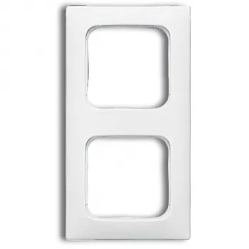 Wandplatte/Schalterabdeckung Busch-Jaeger 1725-0-1495 Weiß, schraubenlos, 81×152 mm, 11 mm dick