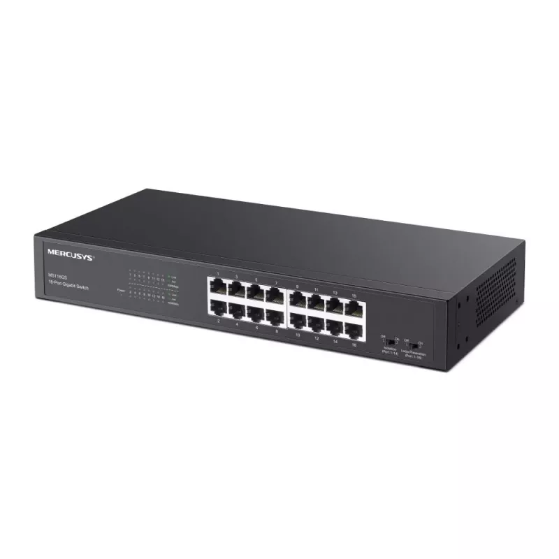 Mercusys MS116GS Netzwerk-Switch Gigabit Ethernet (10/100/1000) Schwarz