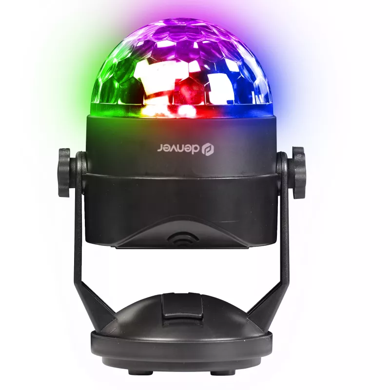 LED-Discokugel DENVER LDB-319 – kompaktes LED-Partylight, Modell 117220200040