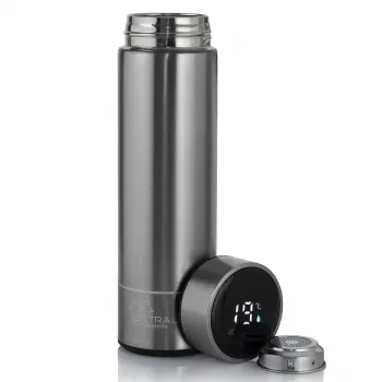 Extralink Smart Travel Mug Silver, Thermobecher mit LED-Anzeige
