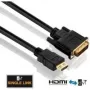 Purelink PureInstall PI3000 - Videokabel - Single Link - HDMI / DVI - DVI-D (M) auf HDMI (M) - 2 m - Dreifachisolierung - Schwarz