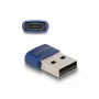 DeLOCK USB 2.0 Adapter USB Typ-A Stecker auf USB Typ-C Buchse blau