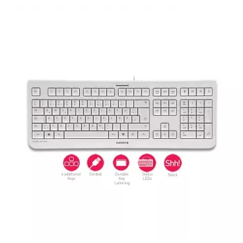 CHERRY KC 1000 Tastatur Home USB Schweizer Layout Grau