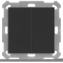 MDT BE-TAL55B206.01 KNX Taster Light 55 Basic 2-fach Schwarz matt Neutral 1 (BE-TAL55B206.01)