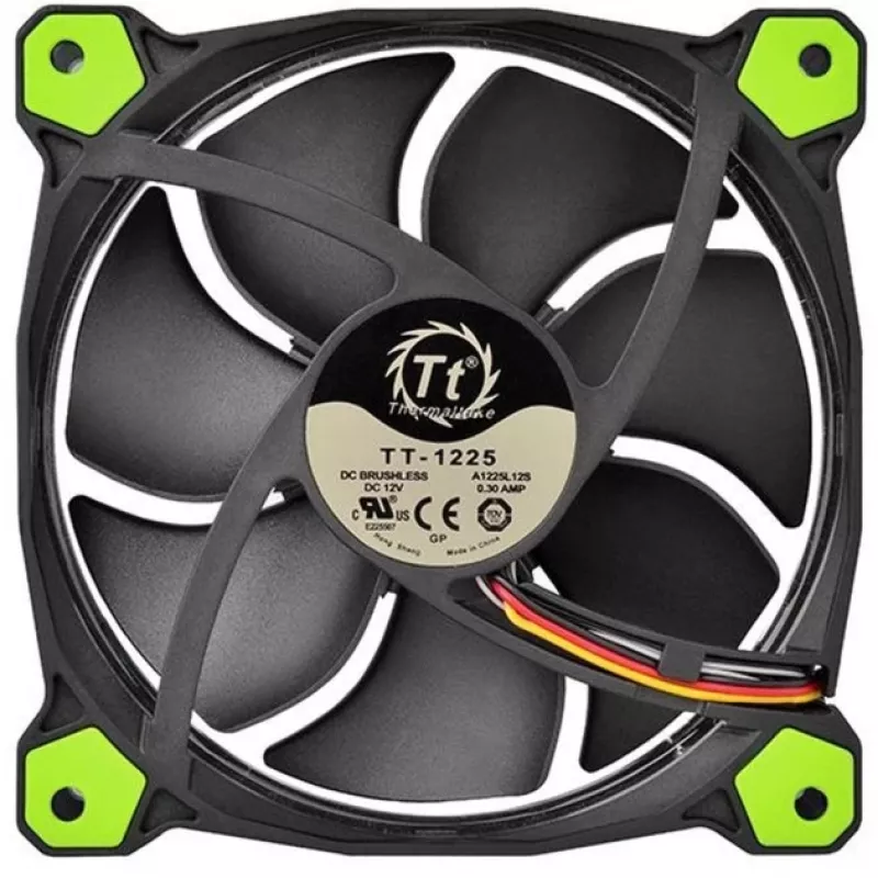 Lüfter Thermaltake Riing 14 CL-F039-PL14GR-A 14 cm Schwarz Grün
