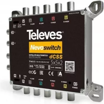 Multiswitch Televes MSU5216C 5 in 2x16 dCSS — Multiswitch für Satelliten- und terrestrische Verteilung