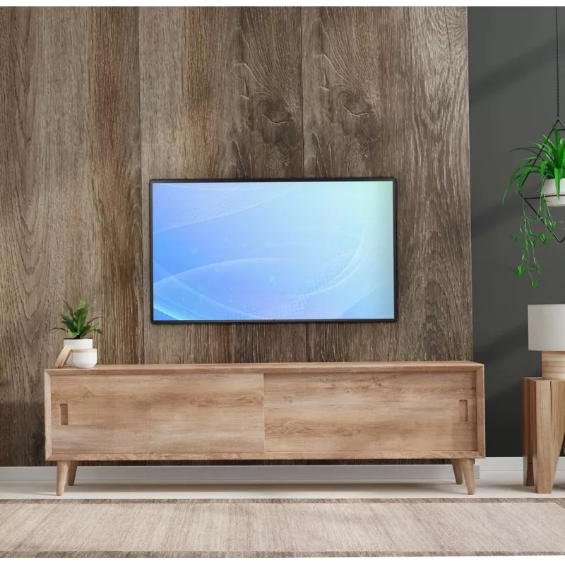 Wandhalterung für Monitore EDBAK FSM100 für 32 Zoll–55 Zoll Bildschirme, VESA 75x75–400x400, max. 15 kg, Schwarz