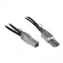 Inter-Tech - Externes SAS-Kabel - SAS 12Gbit/s - 36-polig 4x geschirmt Mini MultiLane (M) auf 4x geschirmt Mini MultiLane SAS (SFF-8088), 26-polig (M) - 1,0m - Schwarz (88885007)