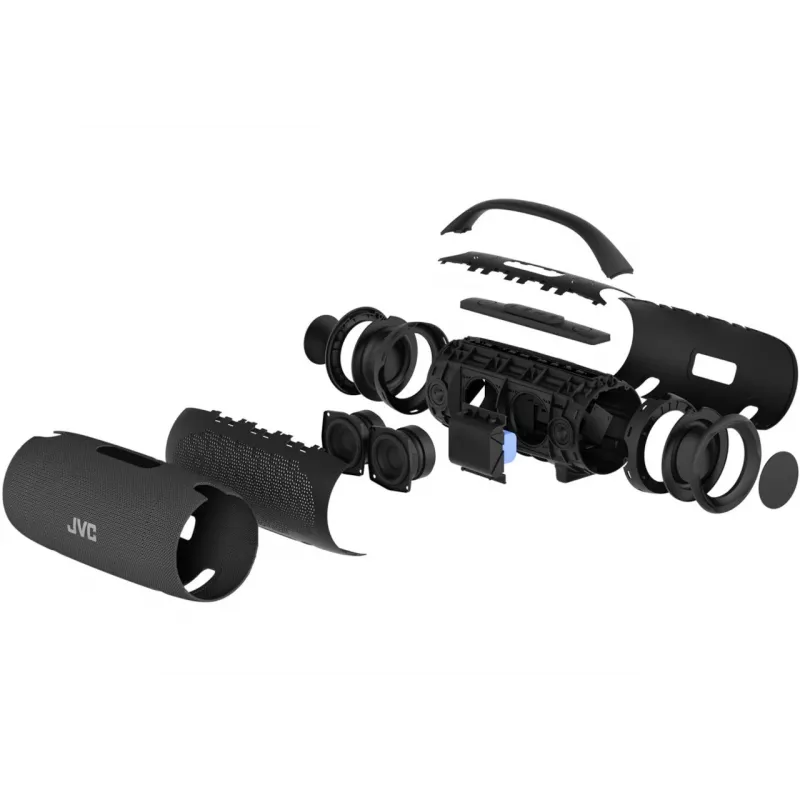 JVC XS-E524B Schwarz - tragbarer BT-Lautsprecher, schwarz