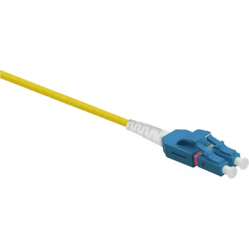 Netzwerkkabel Helos LWL Patchkabel Uniboot LC/LC Duplex 9/125µm OS2 5,0m Schwarz