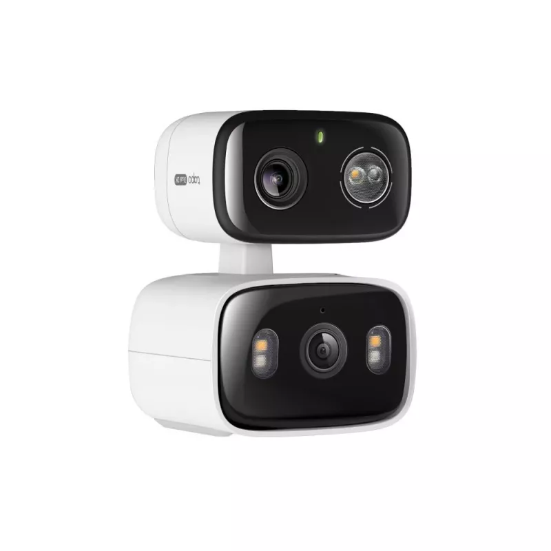 IP-Sicherheitskamera TP‑LINK Tapo C246D — 3MP (2304×1296), 2,8 mm, 107,8° Sichtfeld, PTZ-Dualobjektiv, IP65, Wi‑Fi/Gigabit, microSD bis 512 GB