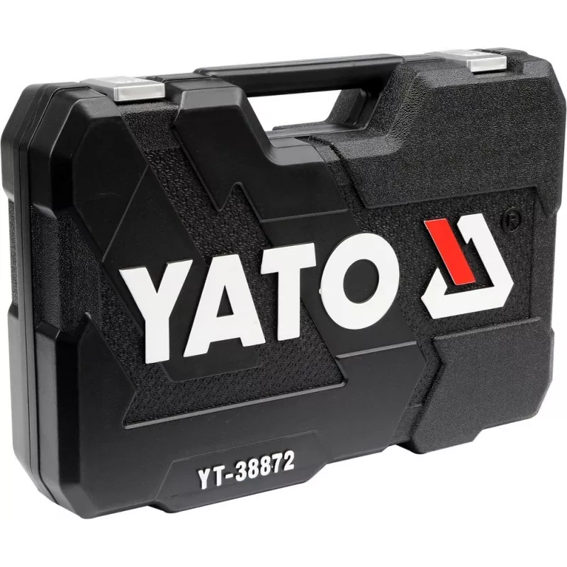 YATO SCHRAUBEN- UND STECKSCHLÜSSELSATZ 1/4, 3/8, 1/2 128-teilig 38872