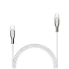 USB-geflechtetes Kabel FIXED FIXDB-CC12-WH 100W, weiß, robustes Geflecht, Daten- und Stromübertragung