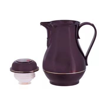 Isolierflasche ROTPUNKT 330-16-04-0 1 L, Kirschrot, hält heiß 24 h, kalt 36 h