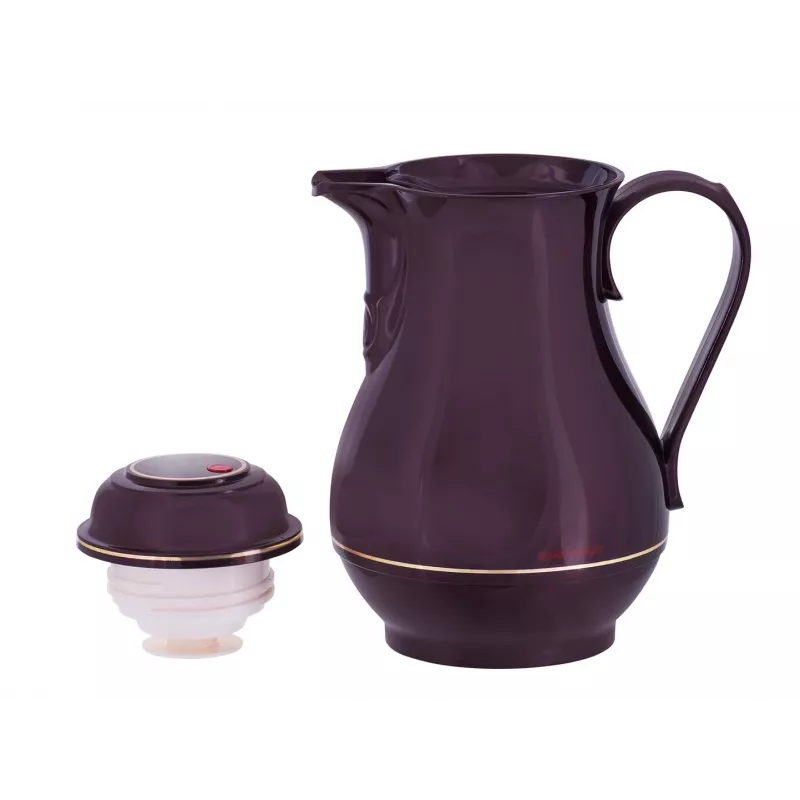 Isolierflasche ROTPUNKT 330-16-04-0 1 L, Kirschrot, hält heiß 24 h, kalt 36 h