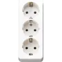 Jung Dreifach-Schuko-Steckdose ohne Zugentlastung, aws 10 S 23 LA WW (10S23LAWW)