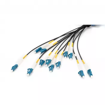 Digitus vorkonfektioniertes Glasfaser-Universal-Breakout-Kabel, 12 Fasern, LC/UPC, 50 m
