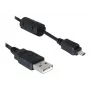 DeLOCK USB-Kabel 1,83 m Schwarz Stecker/Buchse Vernickelt