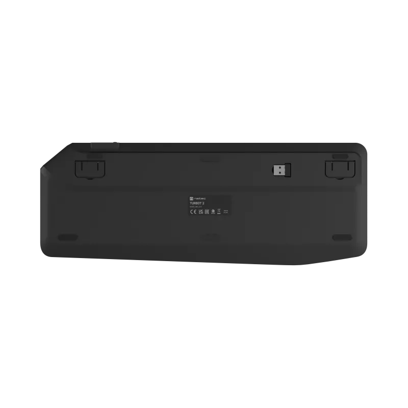 Natec Turbot 2 | Tastatur | Kabellos | US | Bluetooth | Schwarz/Grau