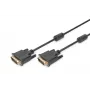 DIGITUS - DVI-Kabel - Dual Link - DVI-D (M) - DVI-D (M) - 5,0 m - vergossen, Rändelschrauben - Schwarz (AK-320101-050-S)