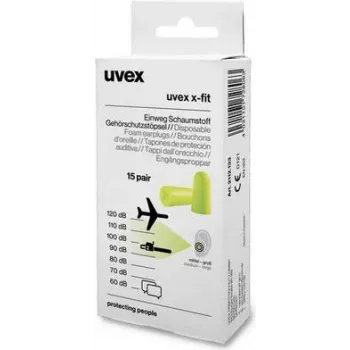 Wiederverwendbarer Ohrstöpsel Uvex 2112133 Grün 15 Stück
