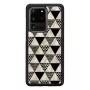 Schutzhülle iKins für Samsung Galaxy S20 Ultra — Pyramidenmuster, schwarz