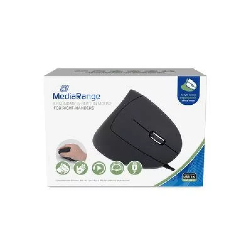 Maus MediaRange MROS230 USB Typ-A Optisch 2400 DPI