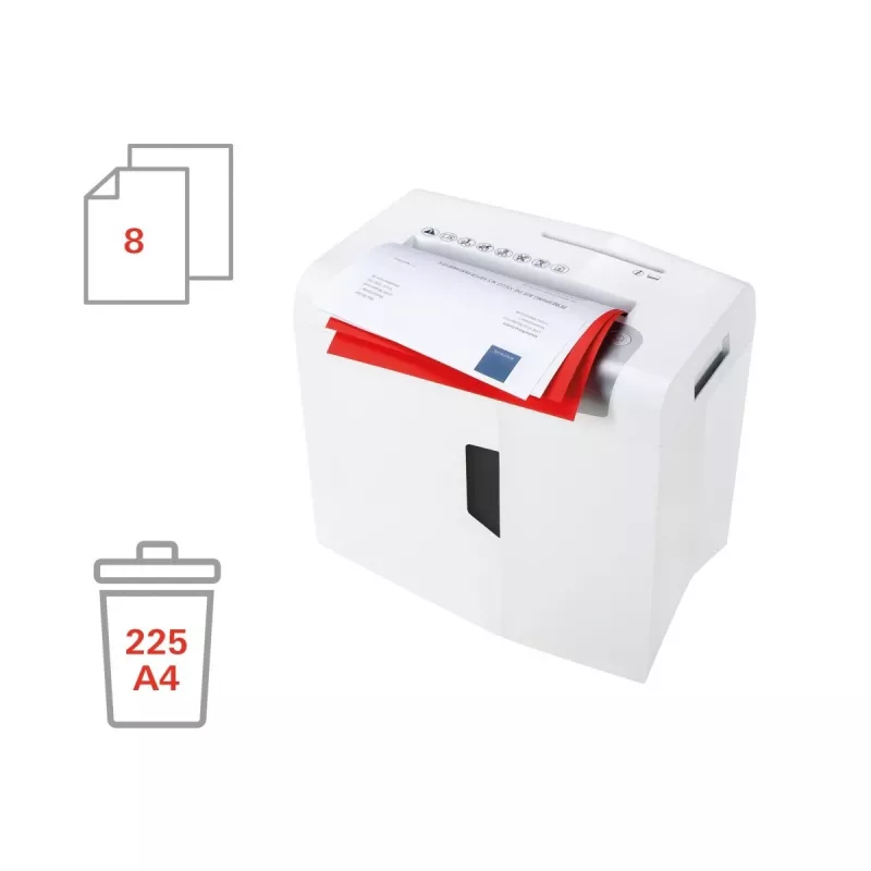 HSM shredstar X8 Aktenvernichter, 4,5 x 30 mm + separater CD-Schneidemechanismus