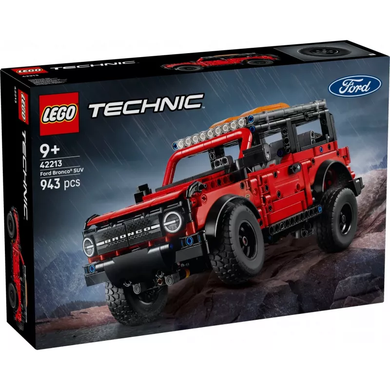 LEGO Technic Konstruktionsset Ford Bronco Off‑Roader 4x4 Modell 42213 — 943 Teile, Alter 9+