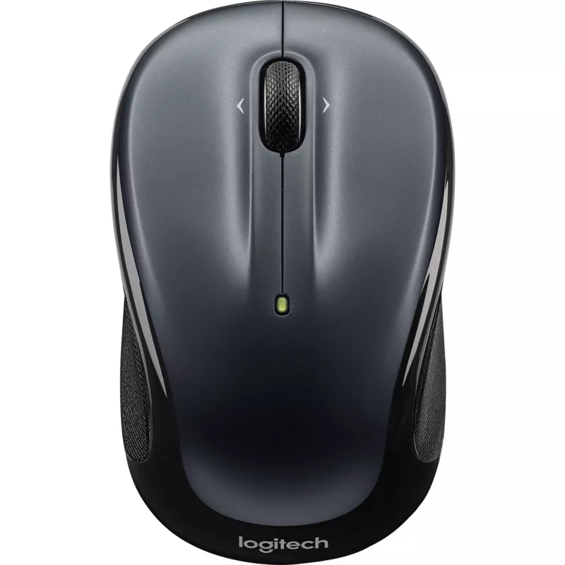 LOGITECH M325s Maus beidhändig optisch 5 Tasten kabellos 2,4 GHz USB Nano-Empfänger dunkelgrau