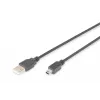 ASM AK-300108-018-S ASSMANN Kabel USB 2.0 HighSpeed CanonTyp USB A / Mini-USB B (5-polig) Stecker 1,8 m