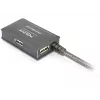 DeLock USB2.0 Verlängerungskabel 10m aktiv mit 4-Port Hub - Hub - 4 x USB2.0 (82748)
