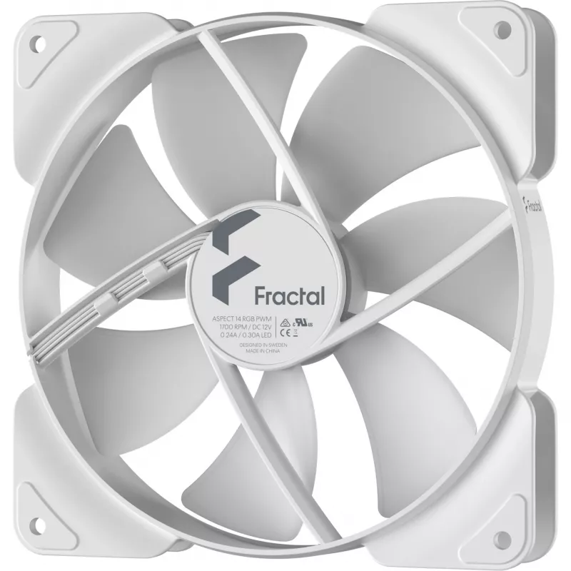 Fan Fractal Design Aspect 14 RGB PWM 14 cm Weiß 500-1700 RPM