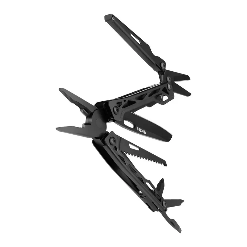 Multitool Nextool NE20151 – 11-in-1 faltbares Multitool, schwarz, gefaltete Länge 10,6 cm, Gewicht 256 g, Tiefe 21 mm, Breite 36 mm