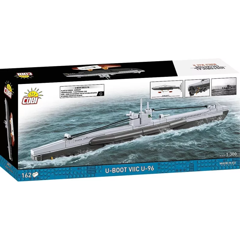 Maßstabsgetreues Modell-U-Boot Cobi Type VIIC 1:300, Bausatz 4857