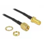 Koaxialkabel DeLOCK 88876 RP-SMA Standard 0,2 m Schwarz