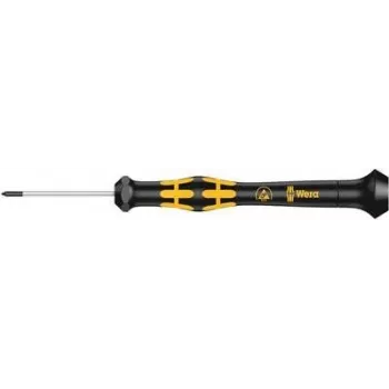 Wera ESD Kreuzschlitz-Schraubendreher 1550 PH Kraftform Micro PH 00 Klingenlänge: 40 mm (05030118001)