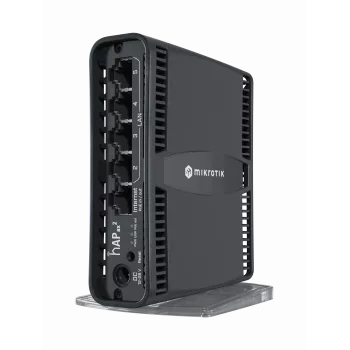 Mikrotik hAP ax2 WLAN-Router Gigabit Ethernet Dualband (2,4 GHz / 5 GHz) Schwarz