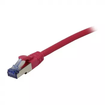 Patchkabel RJ45 - CAT6A 500 MHz - 0,5 m - pink - S-STP(S/FTP) - komponentengeprüft (GHMT-zertifiziert) - AW