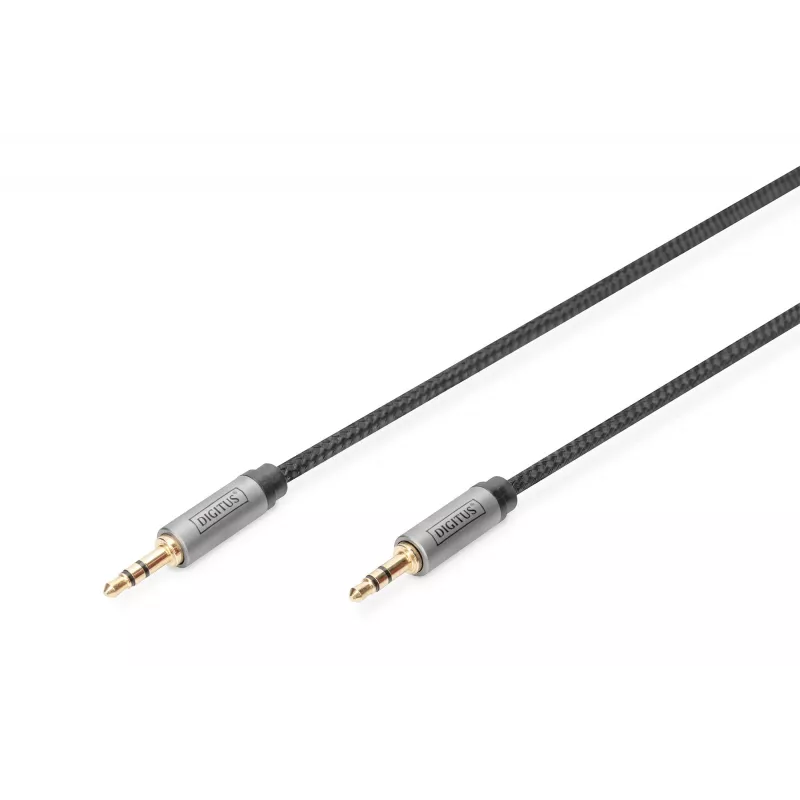 Digitus Audio-Anschlusskabel 3,5-mm-Klinke auf 3,5-mm-Klinke 1,8 m Schwarz