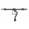 Desk monitor mount GEMBIRD MA-DA3-03, 3-arm, gas spring, VESA 75–100x100, supports 3 displays up to 27 inch, max 18 kg, Schwarz