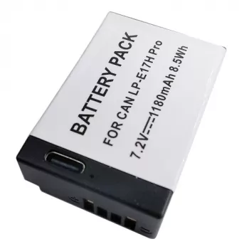 CANON Akku LP-E17H Pro (ohne Mikrochip), 1180 mAh, USB Typ-C