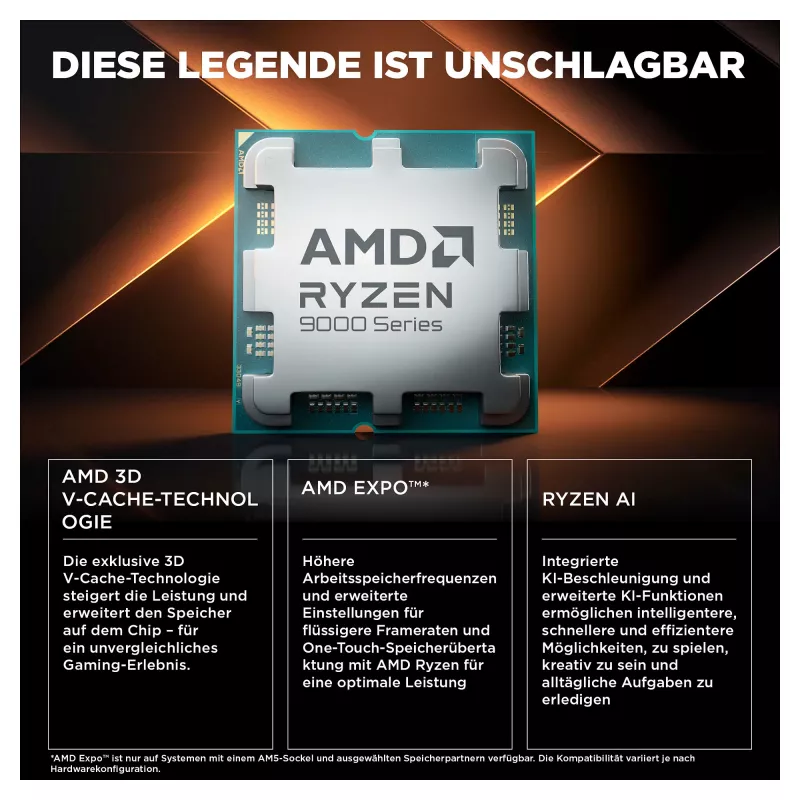 HP OMEN 35L GT16-1072ng AMD Ryzen™ 7 9800X3D Gaming-PC
