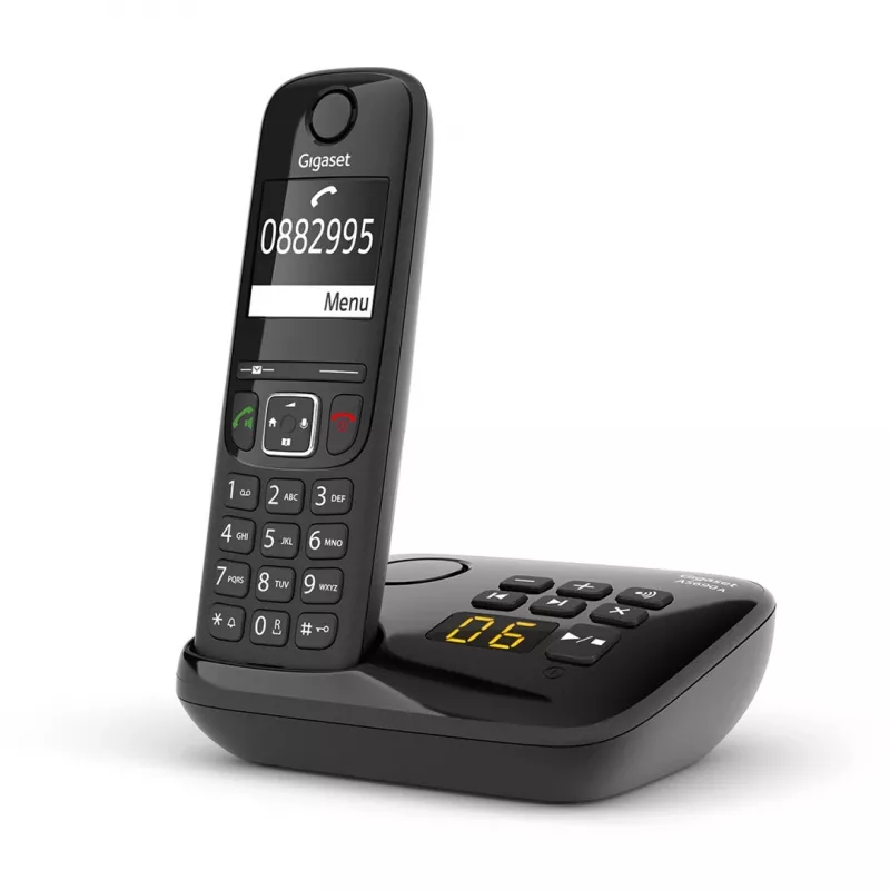 Gigaset AS690A Analog-/DECT-Telefon Anrufer-ID Schwarz