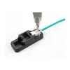 DeLOCK Keystone LSA Set RJ45 RJ11 Cat.6 schwarz Cliphalter