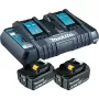 Makita DC18RD - Ladegerät + Akku 2 x - Li-Ion - 6 Ah - 108 Wh - 2 x Akku-Ladung