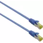Netzwerkkabel Helos 263756 Blau 3m Cat6a S/FTP