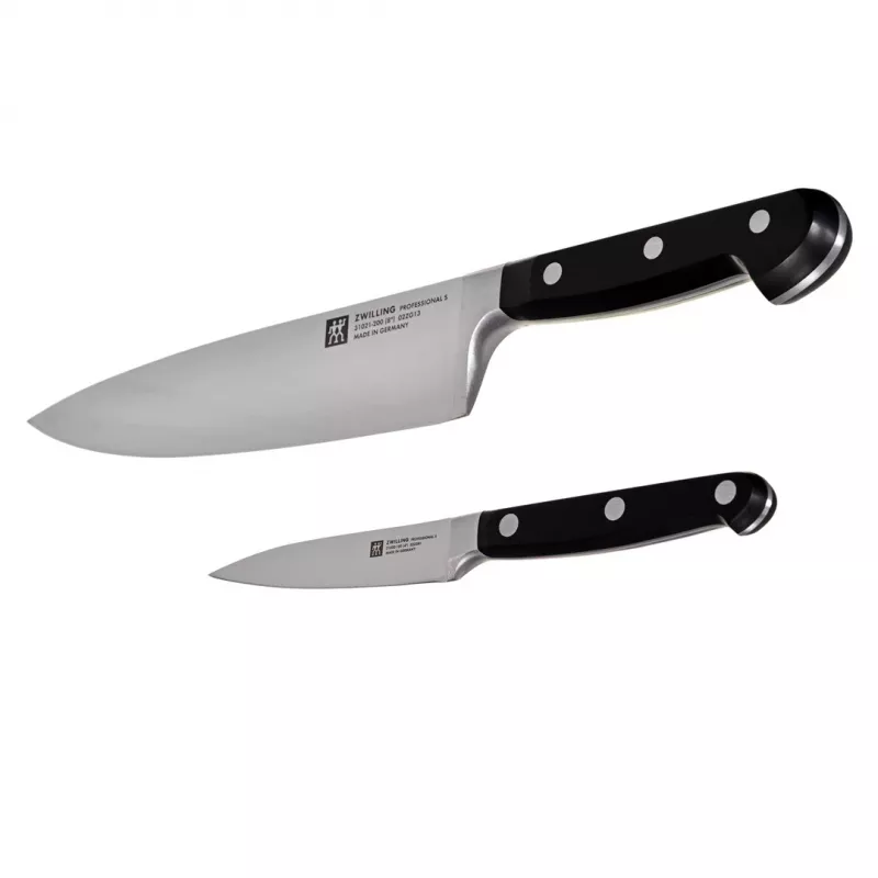 Haushaltsmesser ZWILLING 35645-000-0, Edelstahlklinge, schwarzer Griff, 420 × 95 mm