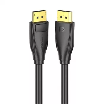 DisplayPort-1.4-Kabel Vention HCCBI, 3 m, 8K@60Hz / 4K@120Hz, 80 Gbit/s, vergoldete Kontakte, schwarz